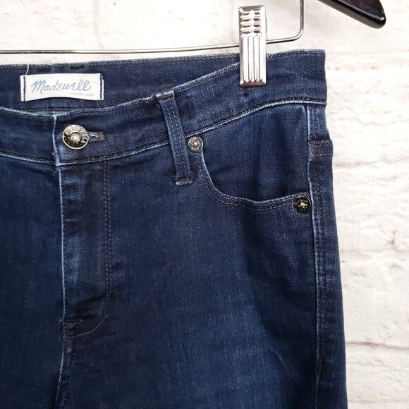 Madewell 9” High Rise Skinny Stretch Jeans Dark Wash Size 26 - Picture 4 of 11